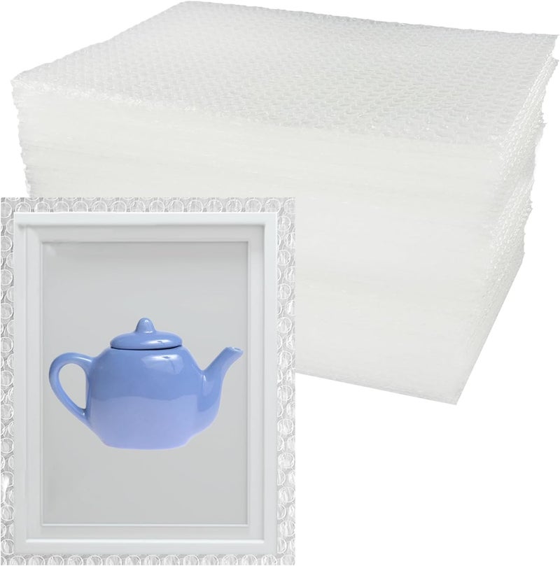 AFROX 10 x 14 Inch Bubble Pouches Wrap, 50Pcs Bubble Out Bags Pouches Double Walled Wrap Pouches Protective Cushioning Bubble Pouch for Packing, Moving, Shipping and Storage - Image 1